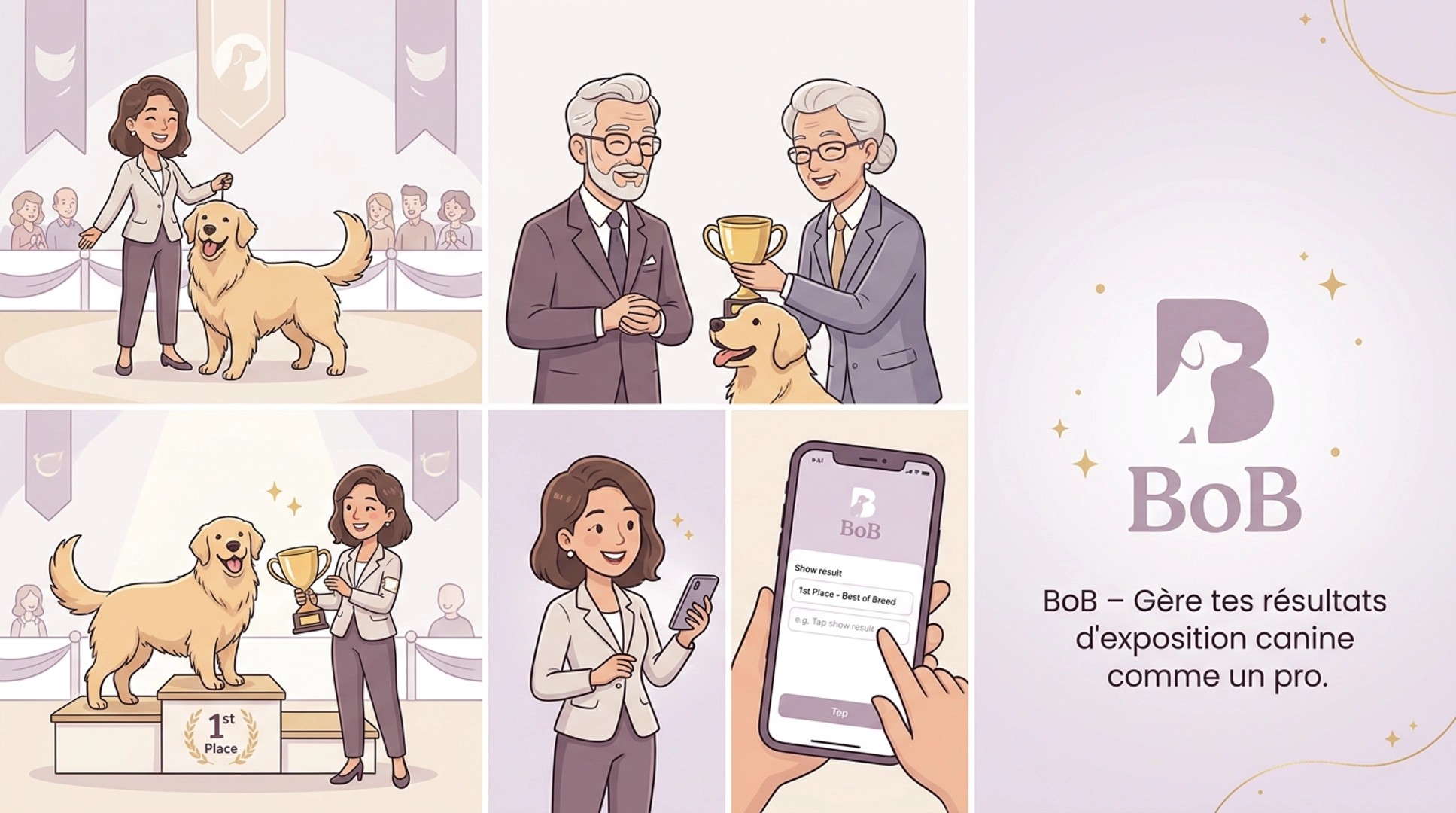 Présentation BoB pour gérer les résultats d'exposition canine